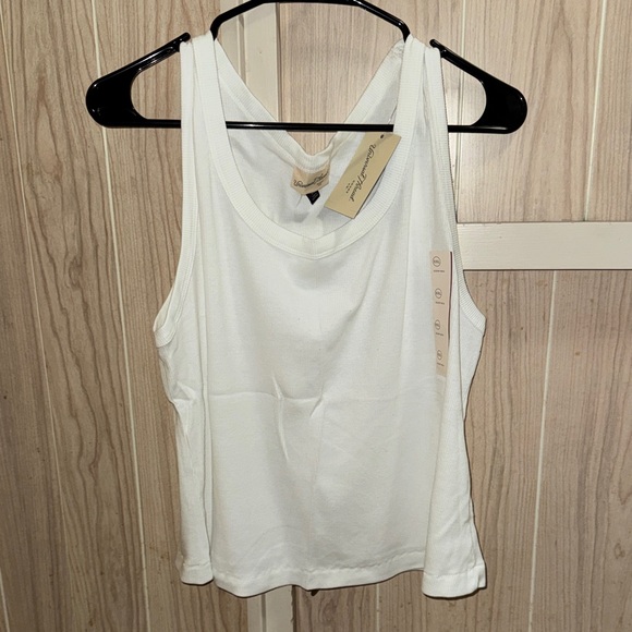 Universal Thread White Ribbed Tank Top - Picture 1 of 1